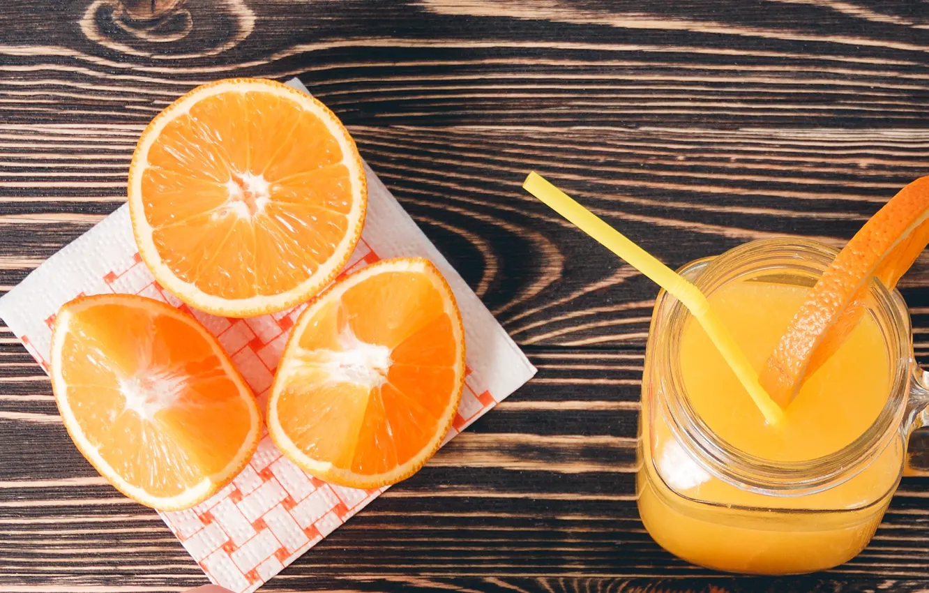 Photo wallpaper orange, juice, drink, fresh