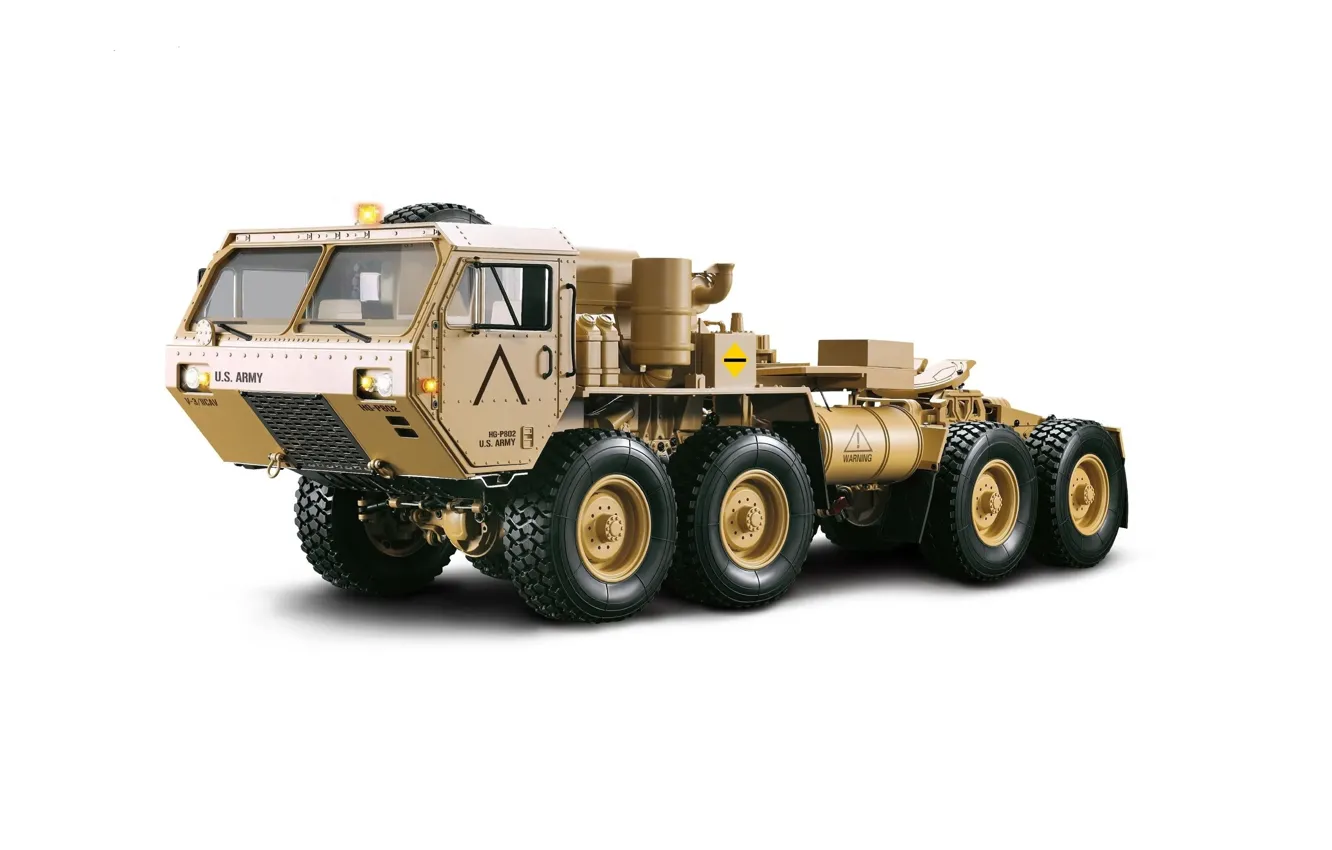 Photo wallpaper toy, white background, USA, model, HEMTT M983, Plastic model, Plastic model, US Army Military Truck