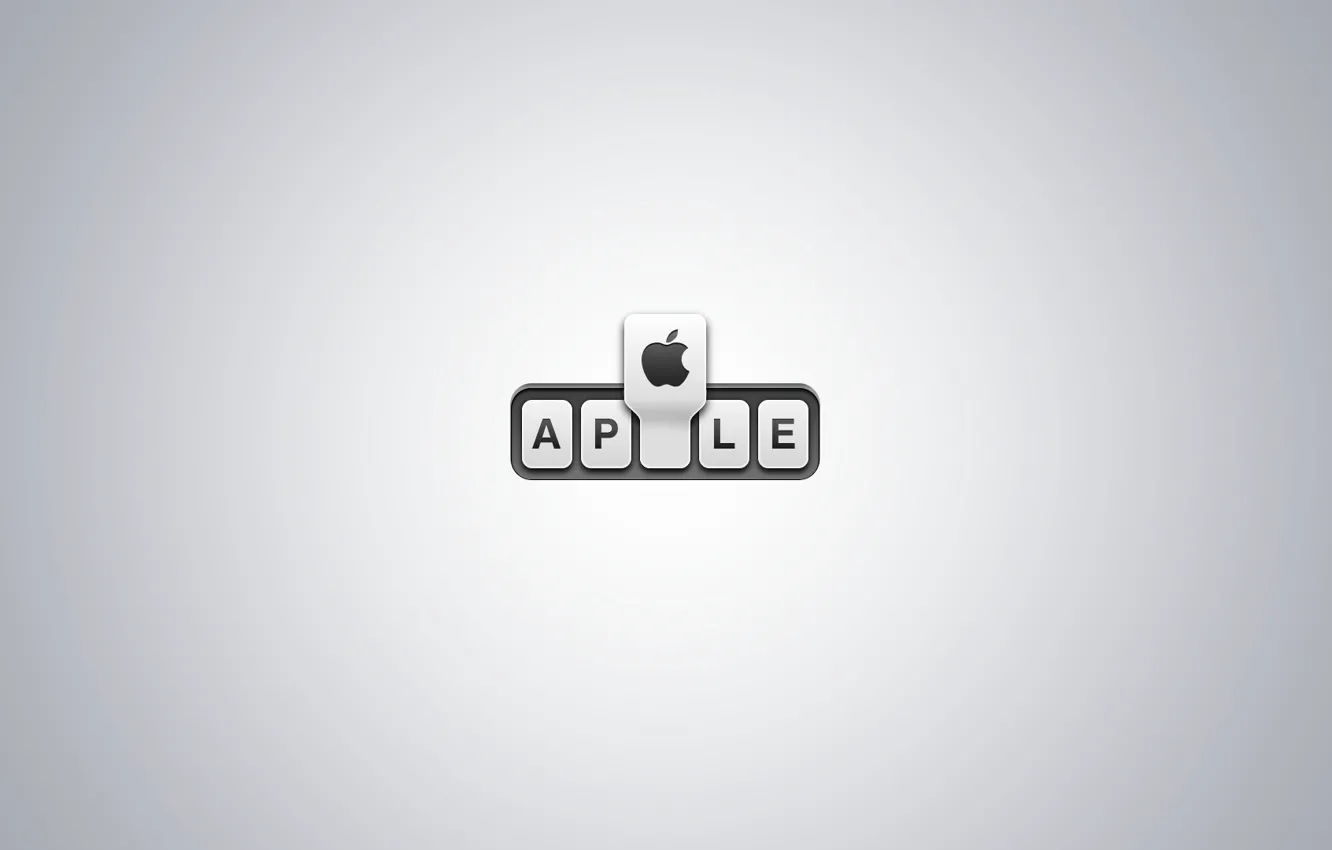 Photo wallpaper apple, Apple, logo, stub, EPL