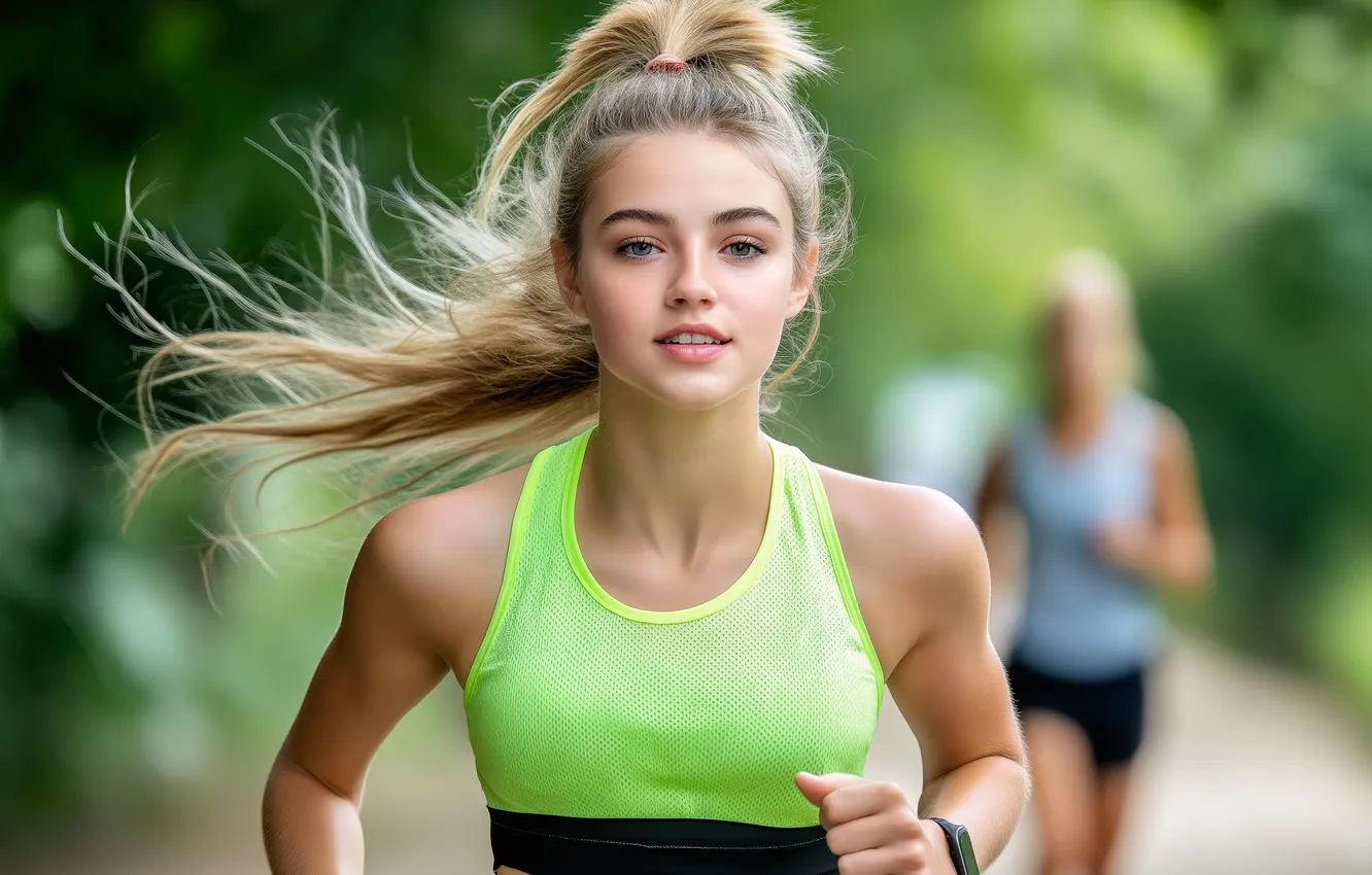 Photo wallpaper athlete, AI Art