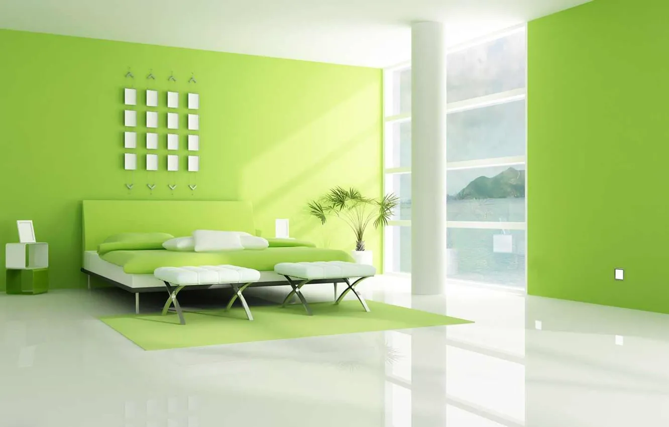 Photo wallpaper design, house, style, room, Villa, interior, bedroom