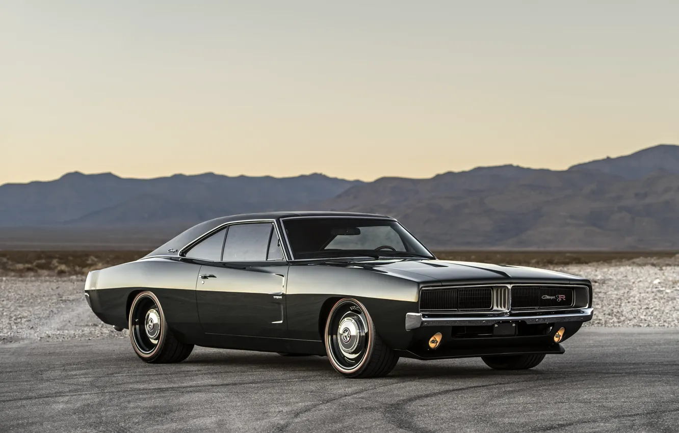 Photo wallpaper Dodge, Classic, Charger, Muscle car, Hemi, Vehicle