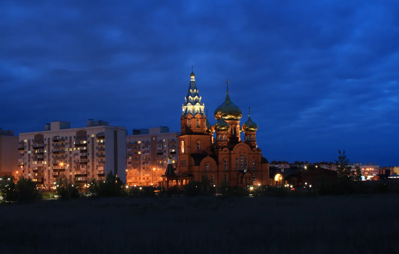 Photo wallpaper the sky, clouds, spring, the evening, Russia, architecture, twilight, Stan