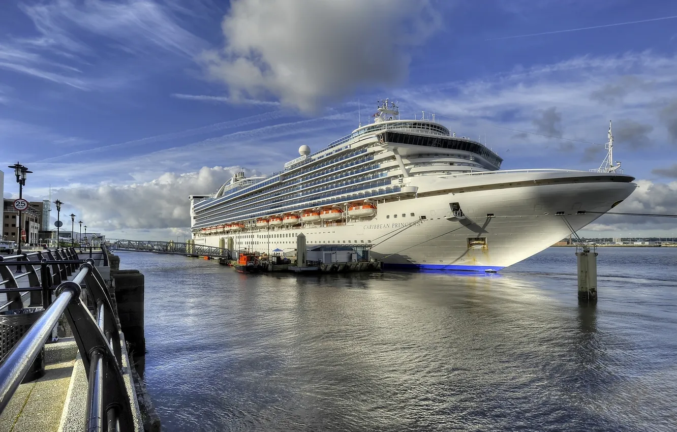 Photo wallpaper pier, liner, CARIBBEAN PRINCESS