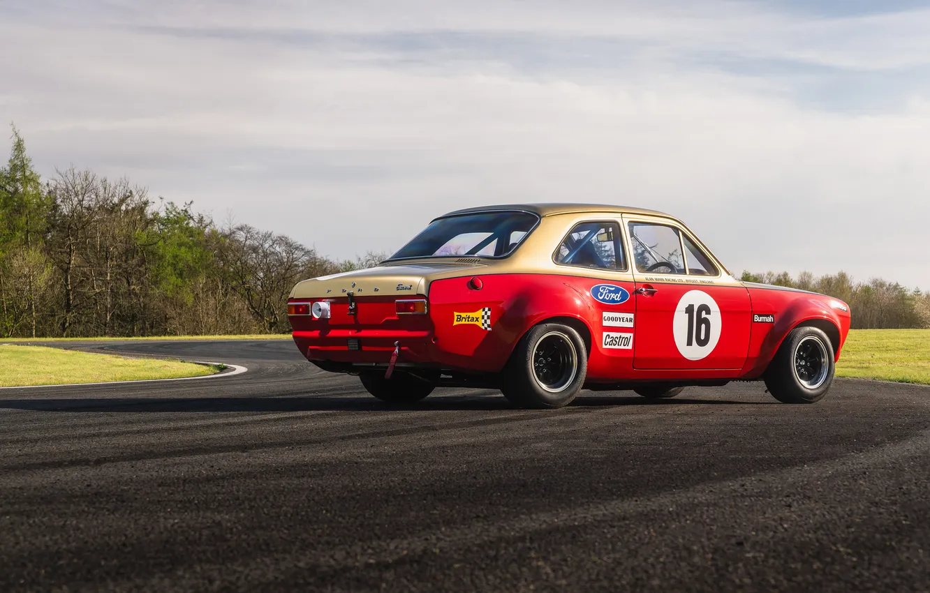 Photo wallpaper Ford, Escort, Alan Mann, motorworks, boreham, 68 edition