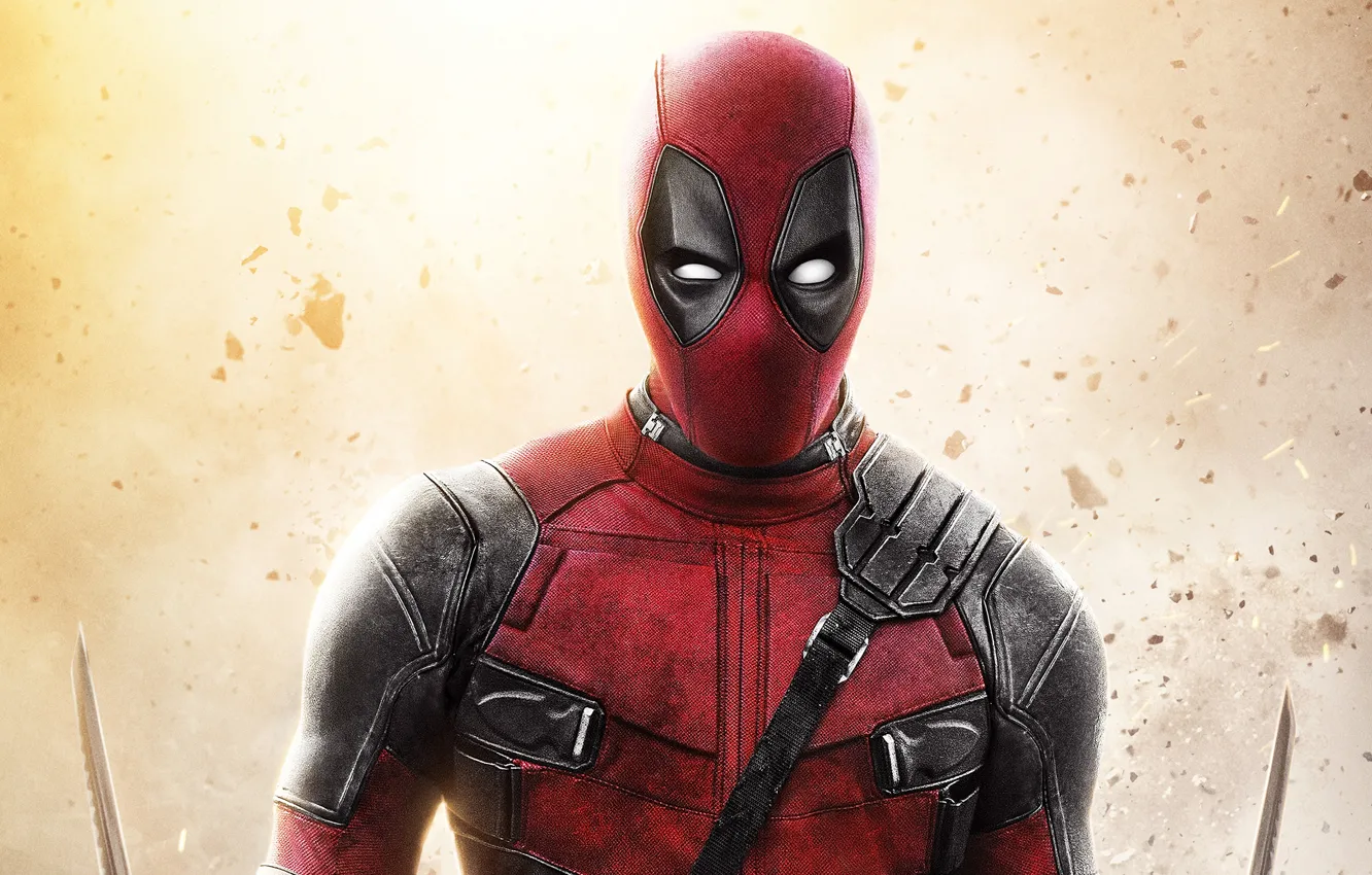 Photo wallpaper background, costume, Deadpool, Deadpool, comic, MARVEL