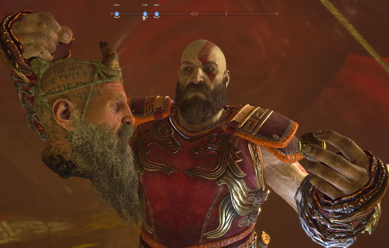 Photo wallpaper God of War, Kratos, God of War 4, Santa Monica Studio, The Ghost of Sparta, …