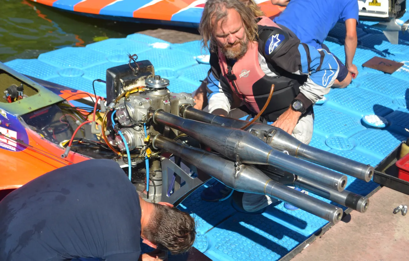 Photo wallpaper race, boat, speed