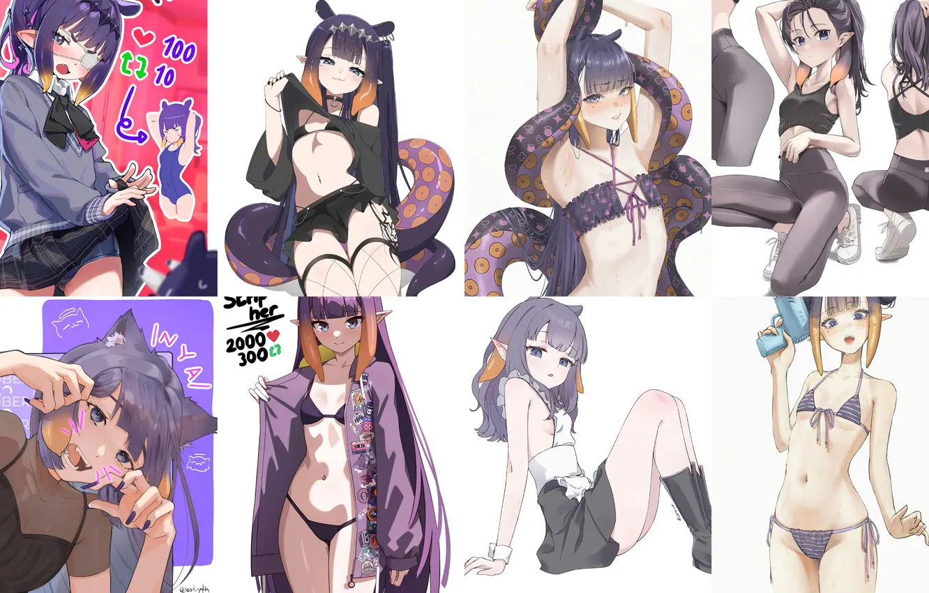 Photo wallpaper anime, Virtual Youtuber, Ninomae Ina'nis, Anime Art