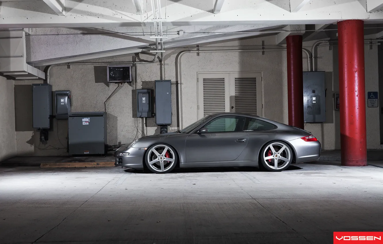 Photo wallpaper 911, Porsche, wheels, vossen