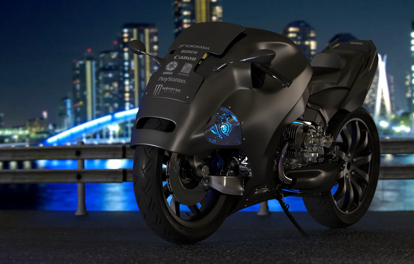 Photo wallpaper style, motorcycle, bike
