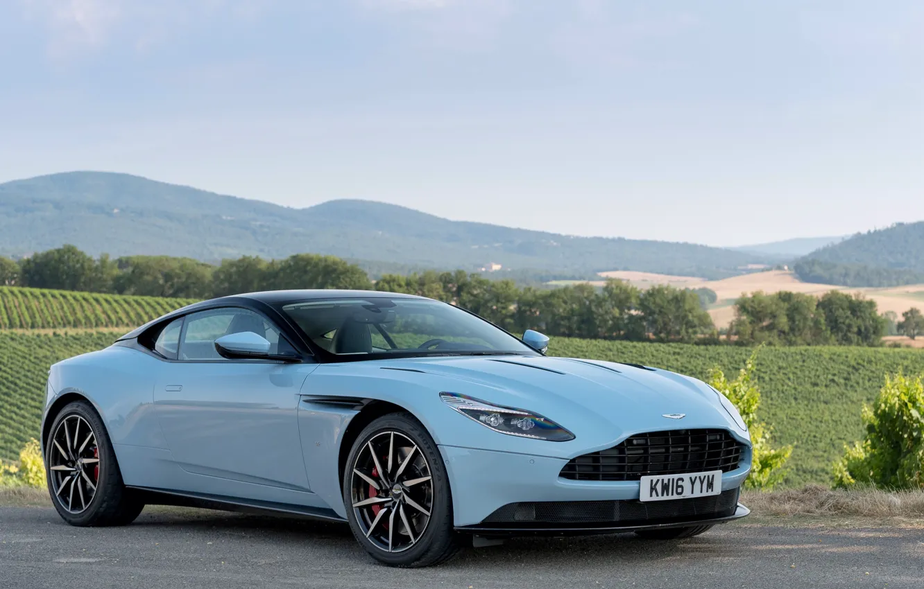 Photo wallpaper car, the sky, asphalt, Aston Martin, car, sky, wallpapers, DB11