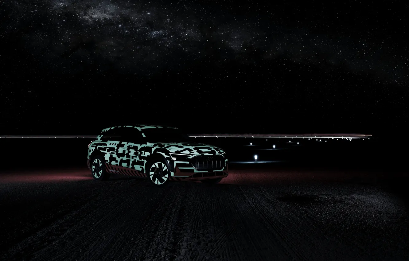 Photo wallpaper light, night, Audi, 2018, E-Tron Prototype