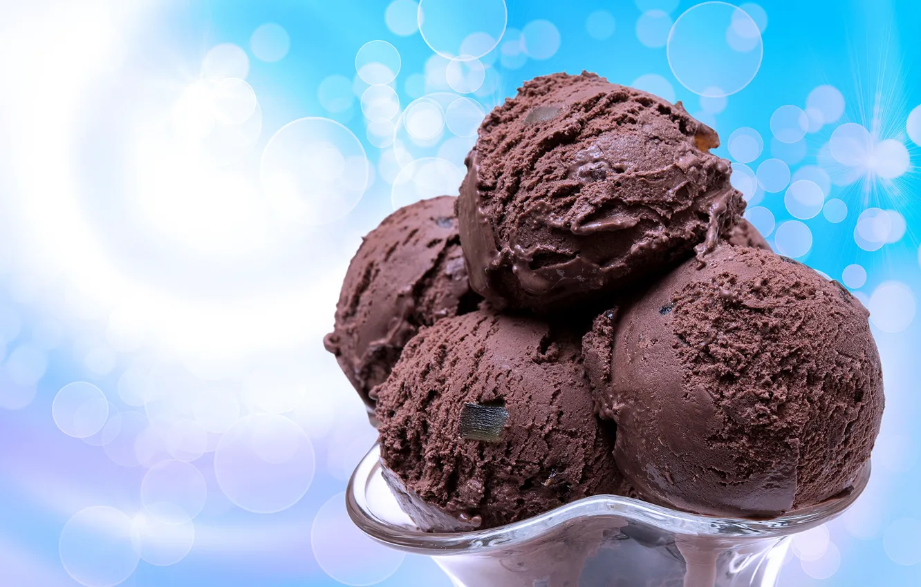 Photo wallpaper chocolate, ice cream, chocolate, sweets, ice cream