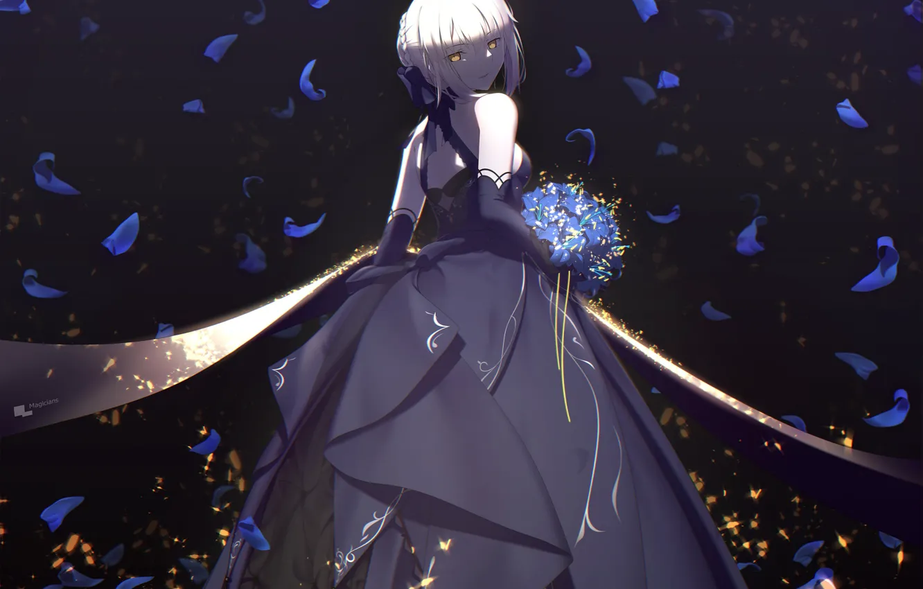 Photo wallpaper girl, roses, saber age, the saber, Fate / Grand Order, The destiny of a great …