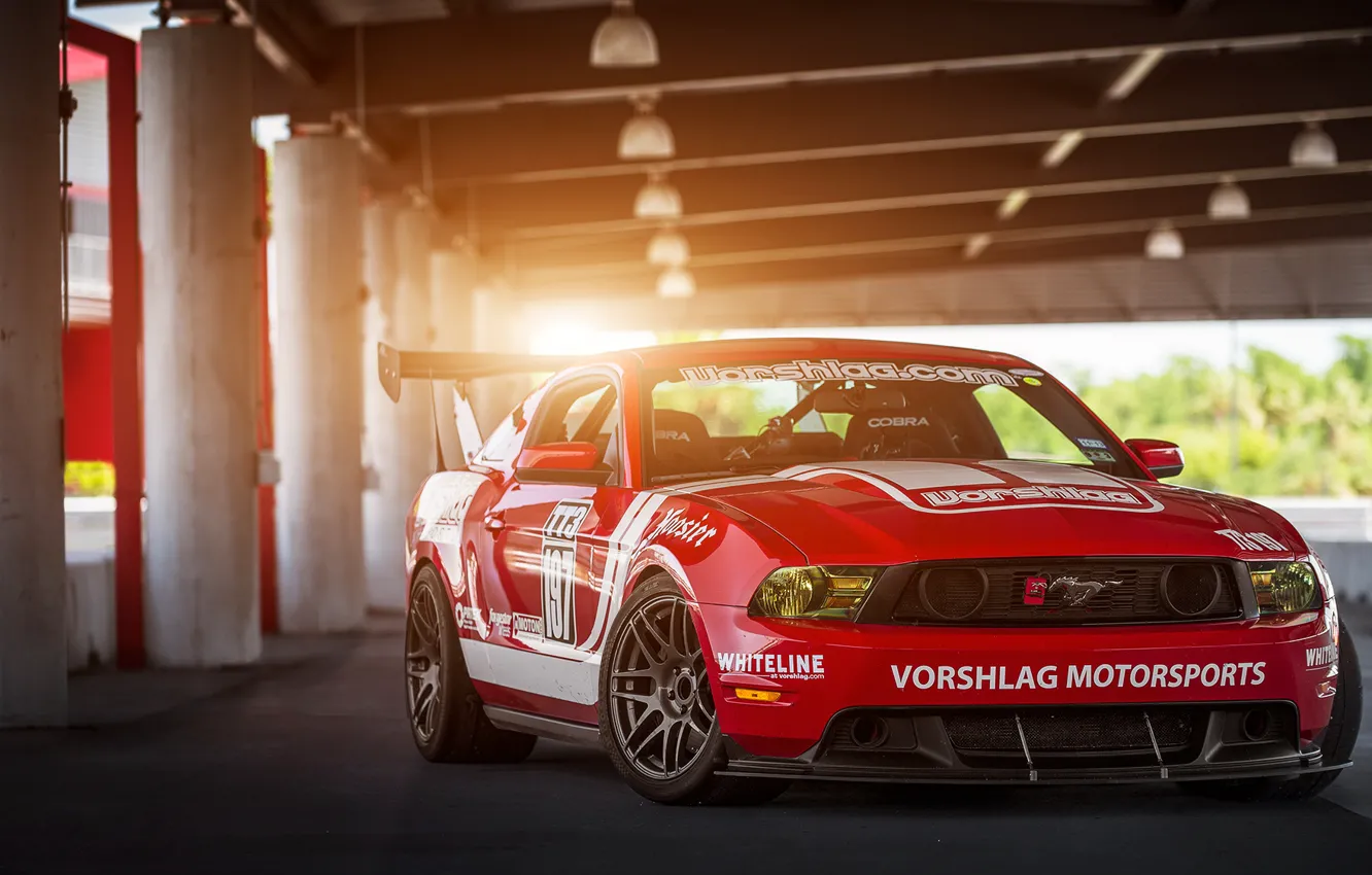 Photo wallpaper Ford, ford mustang, muscle car, rechange