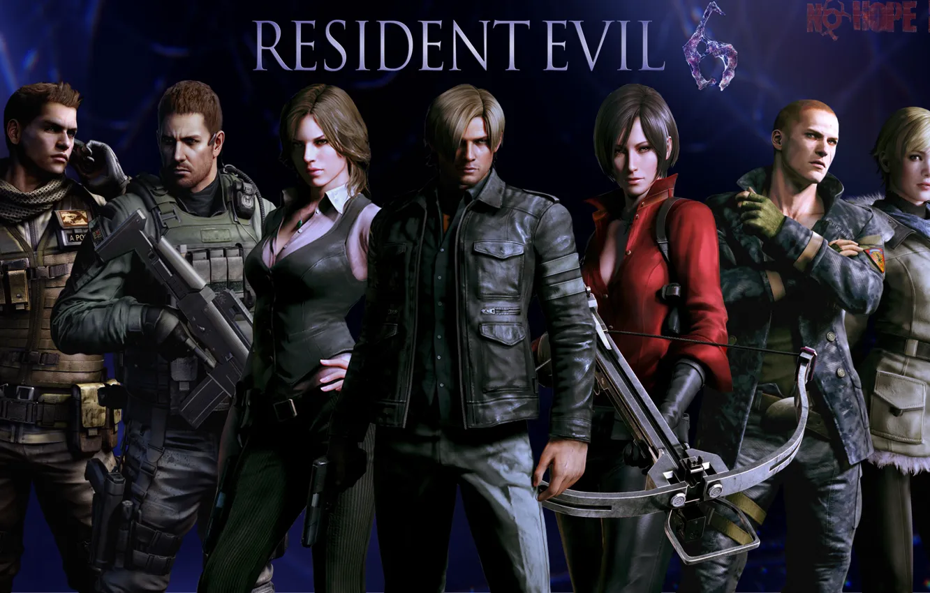 Photo wallpaper Resident Evil, Resident Evil 6, Leon Scott Kennedy, Helena Harper, Chris Redfield, Sherry Birkin, Ada …