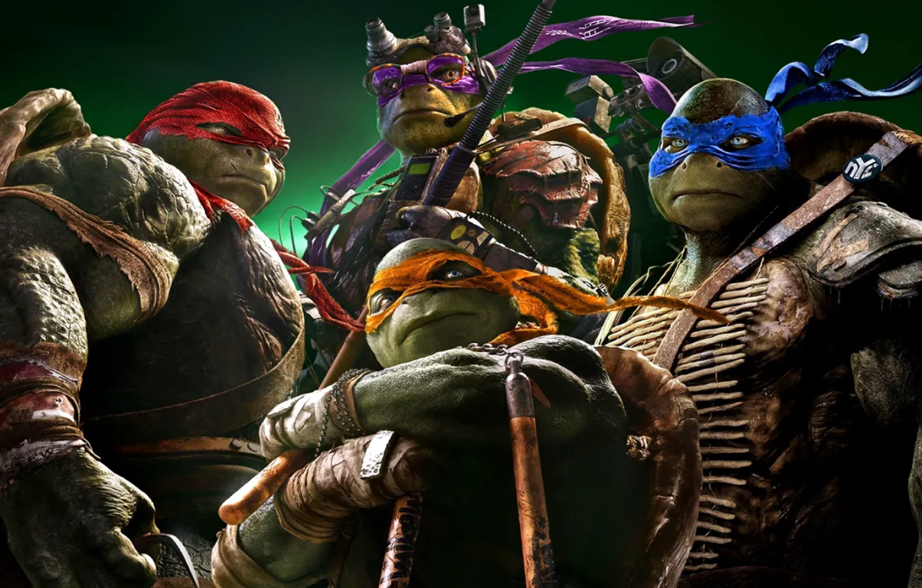 Photo wallpaper TMNT, ninja, 2014, TURTLES (2014)