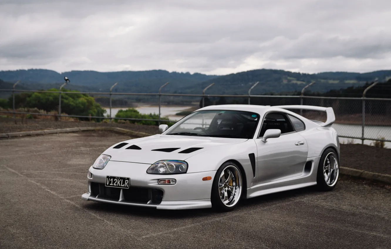 Photo wallpaper wheels, Toyota, Supra, 2001, hrome