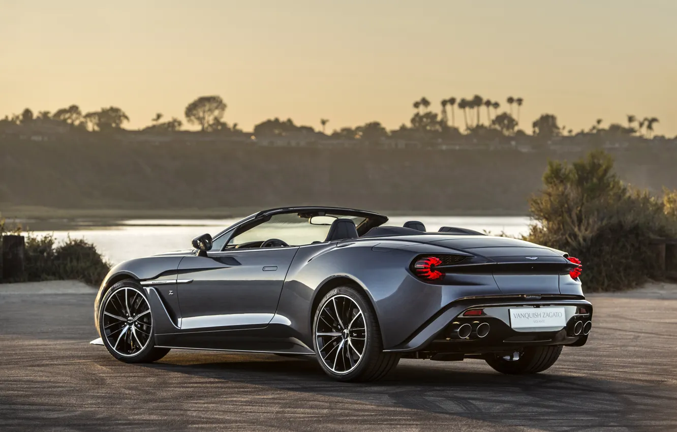 Photo wallpaper auto, Aston Martin, the evening, convertible, Vanquish