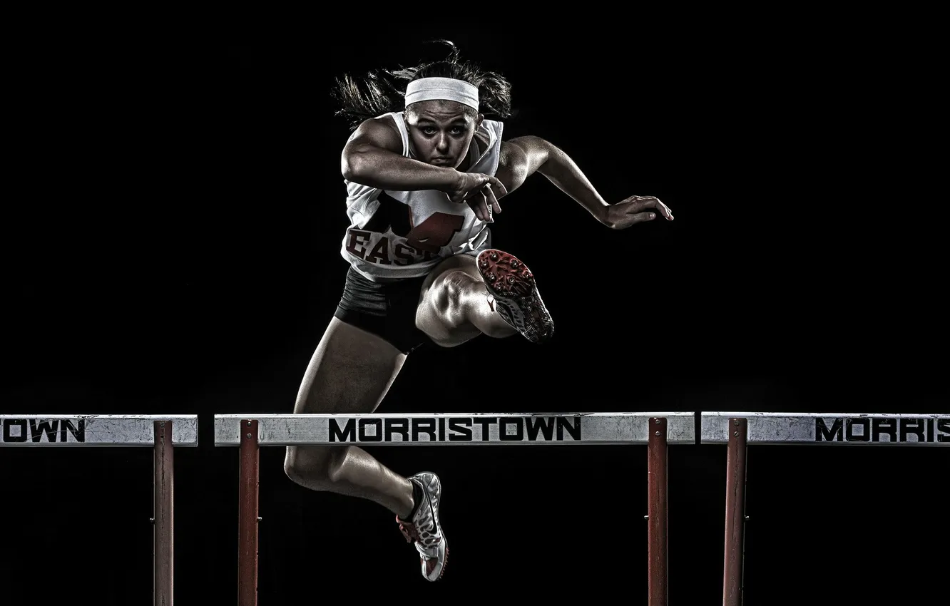 Photo wallpaper girl, sport, running