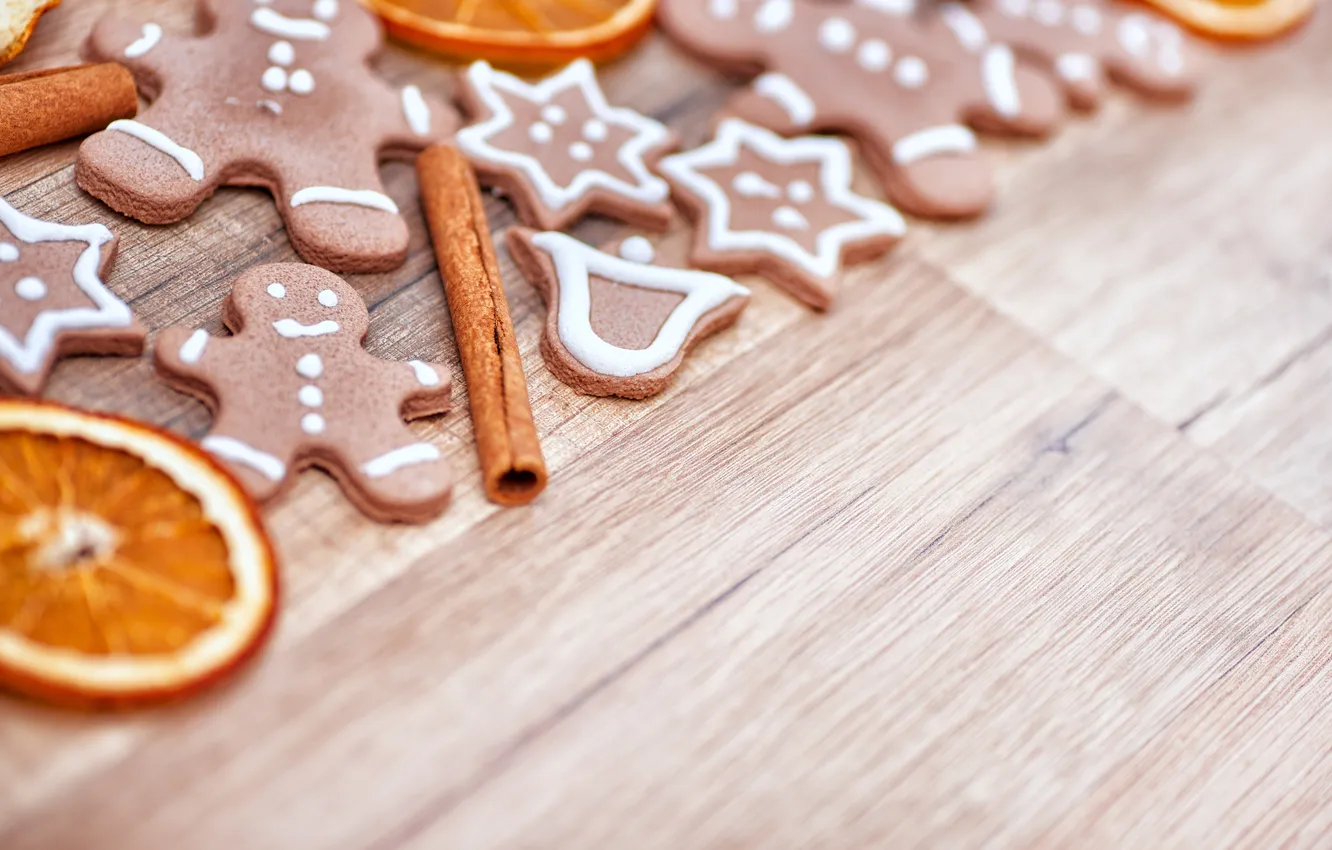 Photo wallpaper new year, cookies, Christmas, Christmas, cakes, sweet, Xmas, glaze