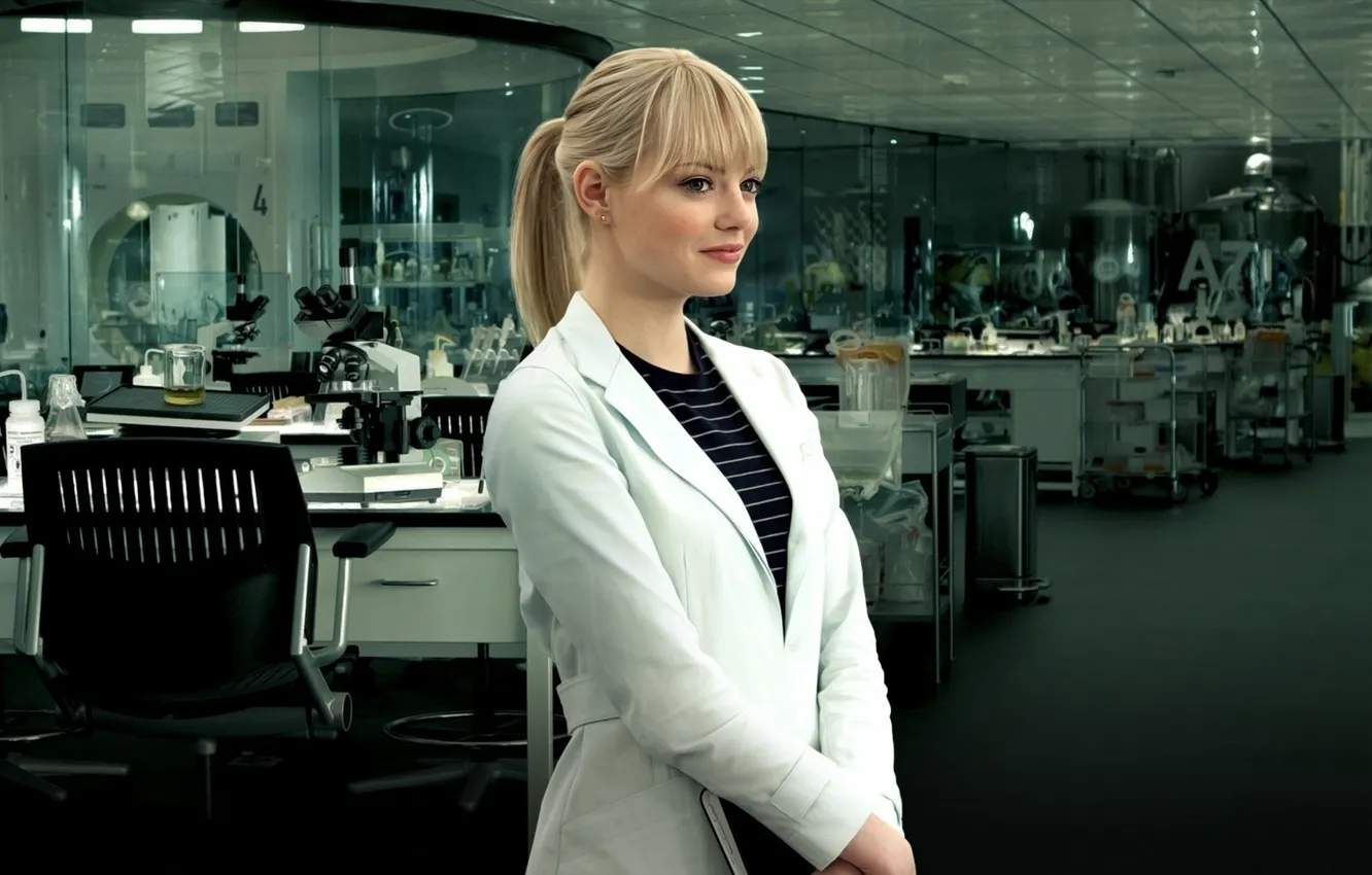 Photo wallpaper women, Emma Stone, Spiderman, Emma Stone