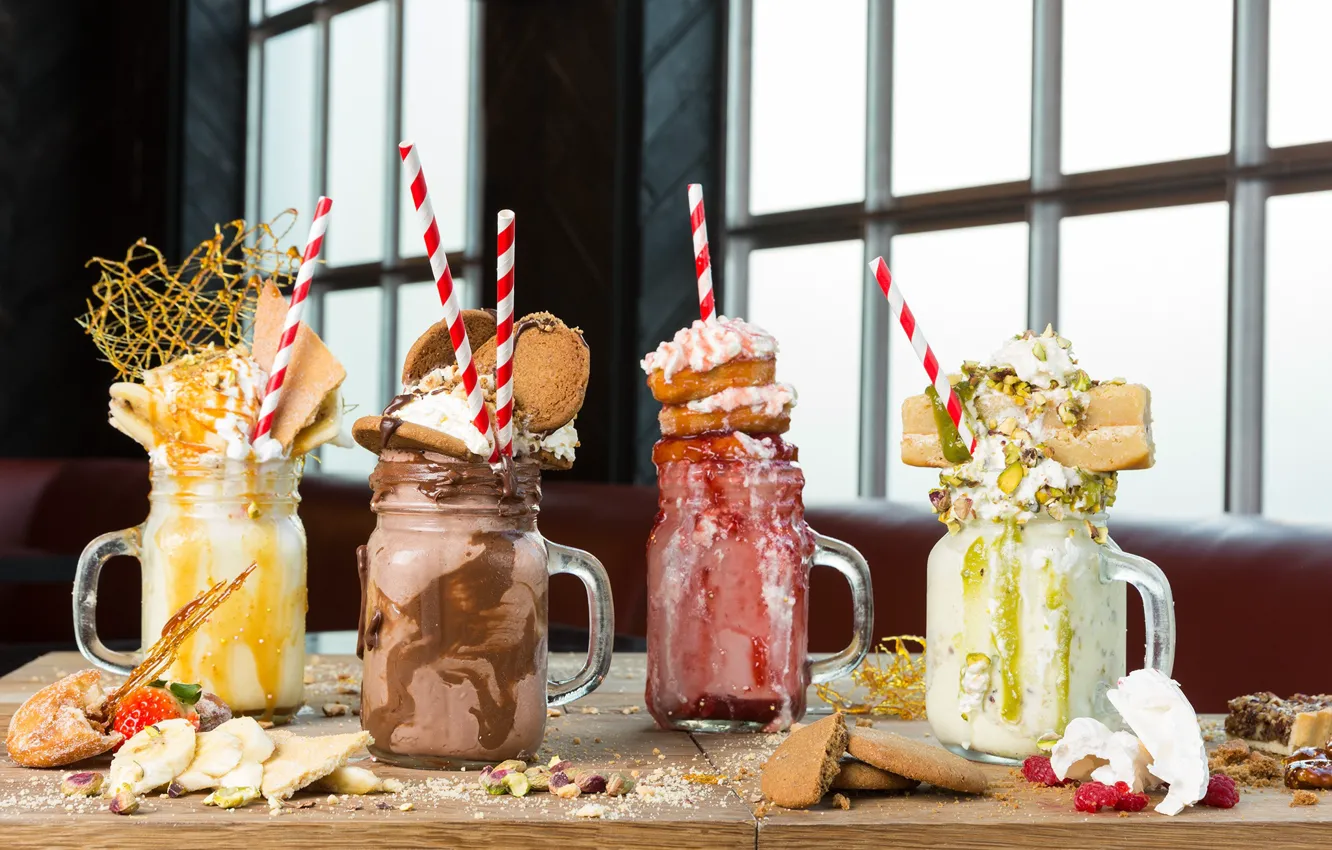 Photo wallpaper cookies, dessert, cakes, delicious, tube, koteyley