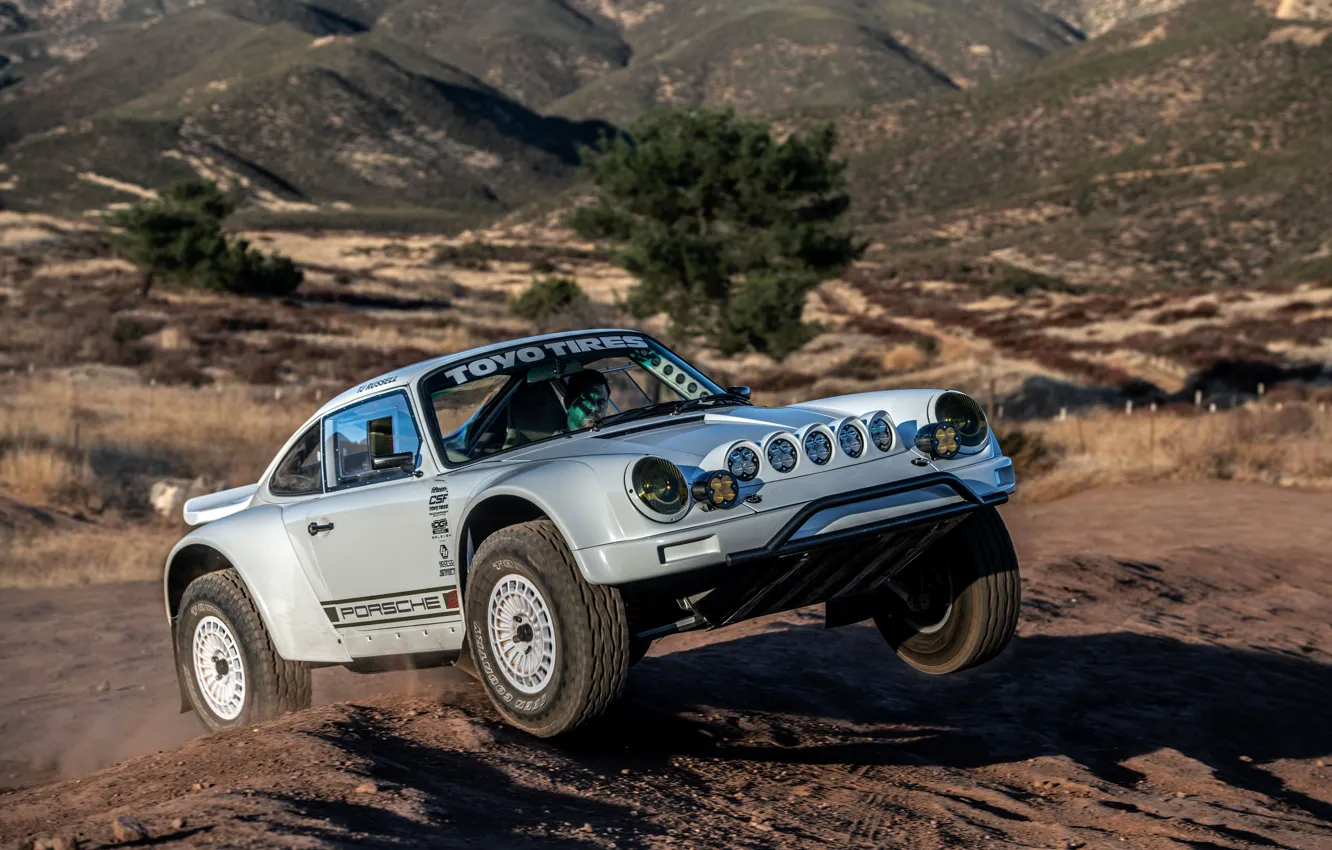 Photo wallpaper 911, Porsche, the roads, 964, 2019, 911 Baja Prototype, Russell Built Fabrication