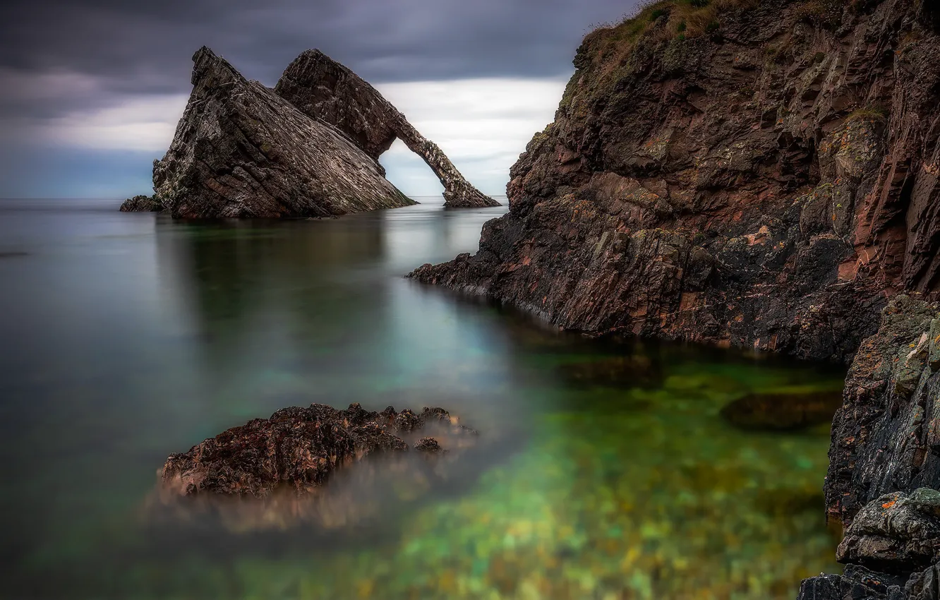 Photo wallpaper Scotland, United Kingdom, Portknockie