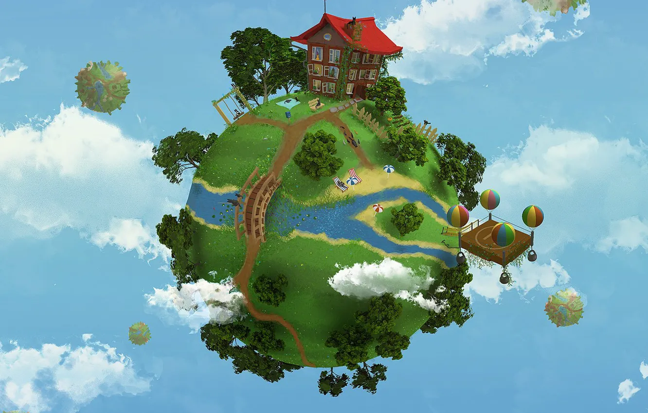 Photo wallpaper the sky, earth, planet