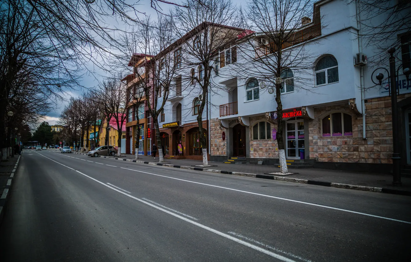Photo wallpaper road, the city, Anapa, Krasnodar Krai
