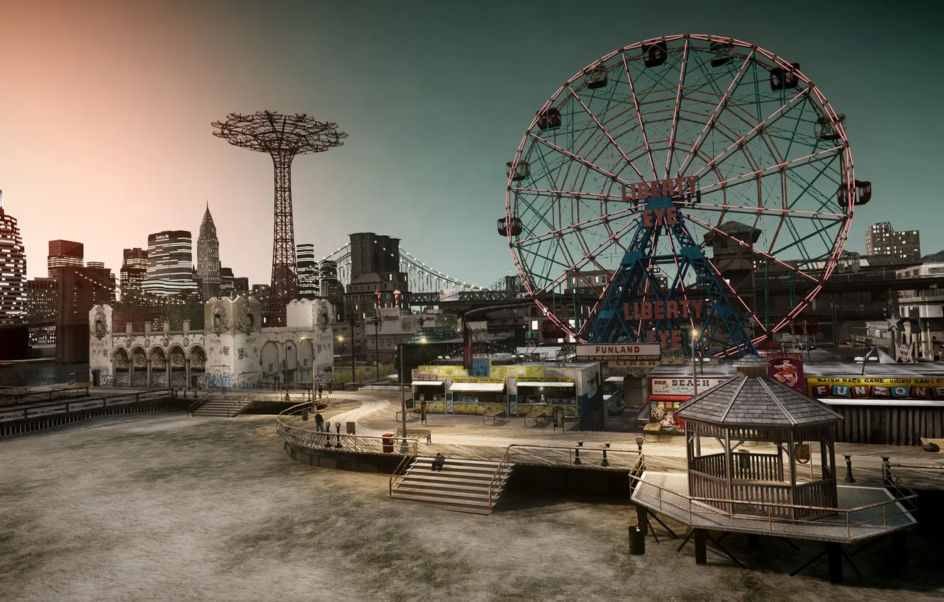 Photo wallpaper beach, the city, Park, new York, Grand Theft Auto IV