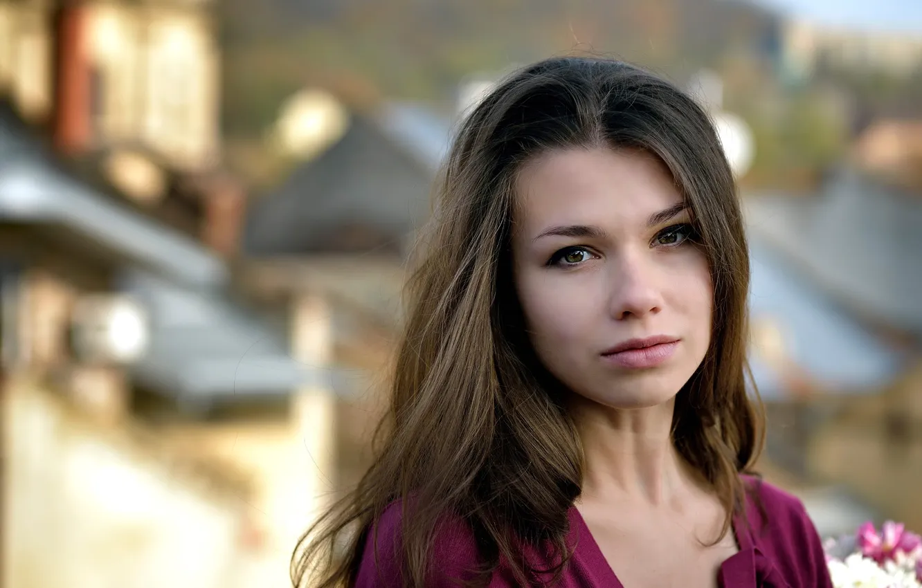 Photo wallpaper look, portrait, bokeh, Tanya, natural light