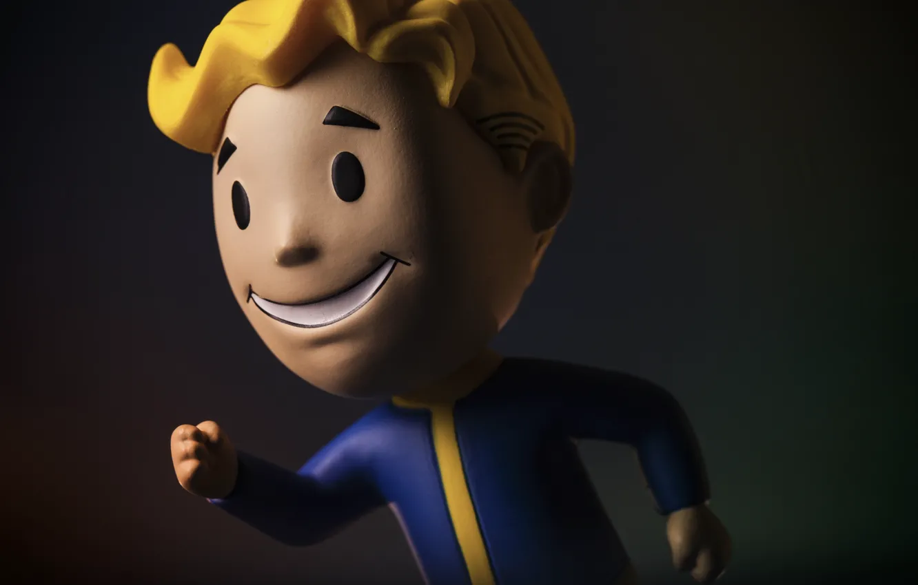 Photo wallpaper Fallout, figures, Bethesda Softworks, Bethesda, Bethesda Game Studios, Vault Boy, Vault Boy, Bethesda