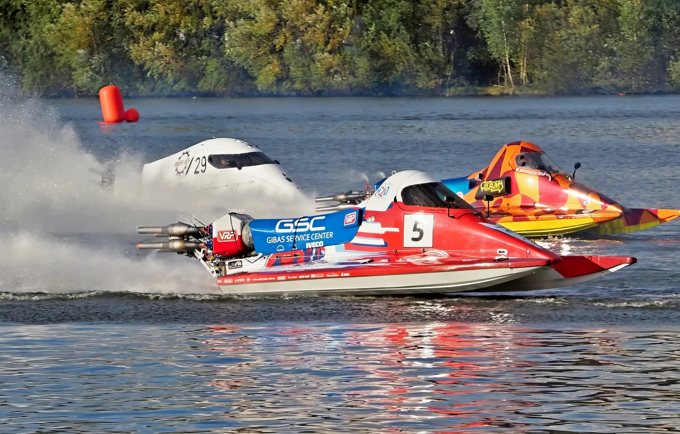 Photo wallpaper race, boat, speed