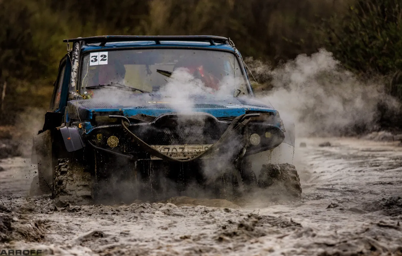 Photo wallpaper race, 4x4, offroad, LADA, trophy, niva, tunning, mudding