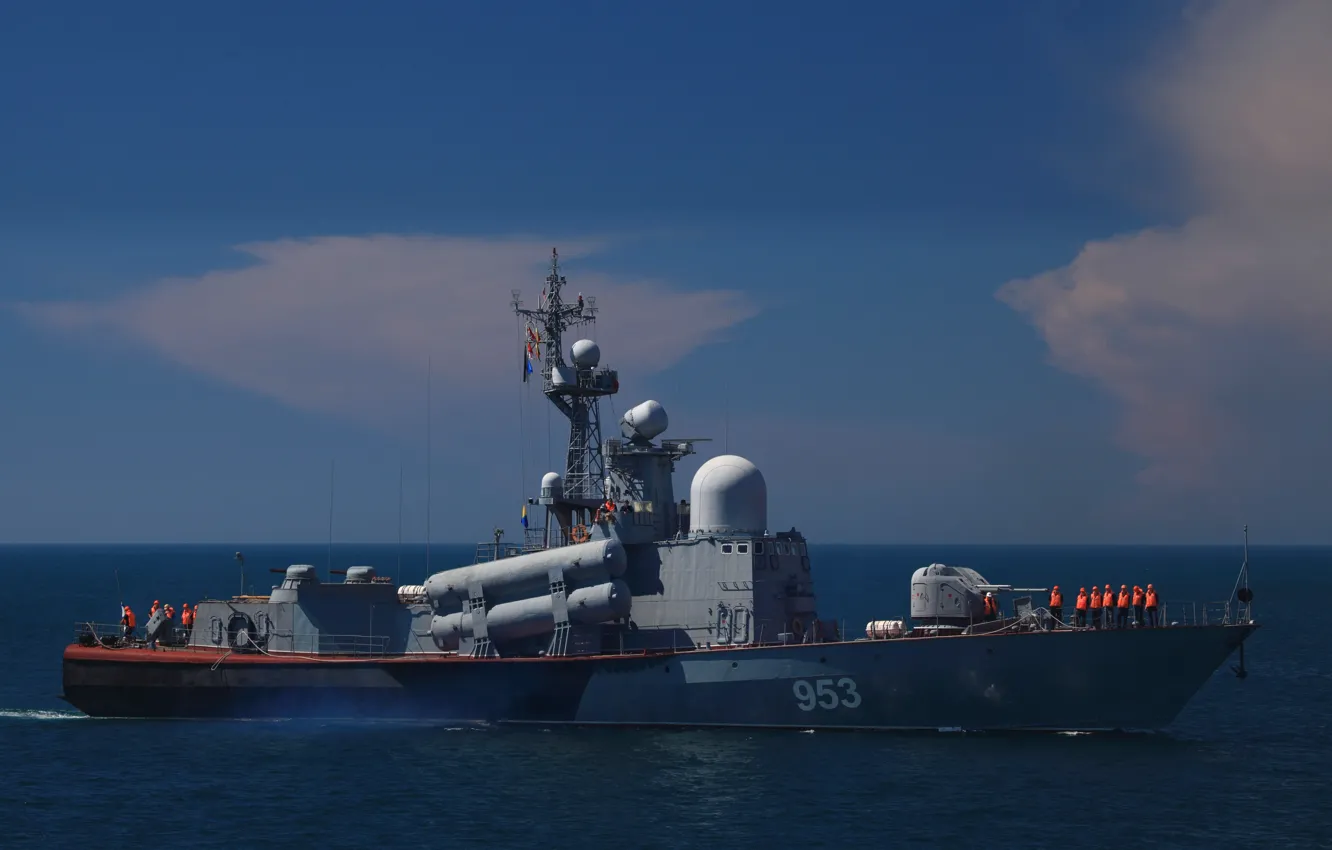 Photo wallpaper ship, rocket, The black sea, R-239