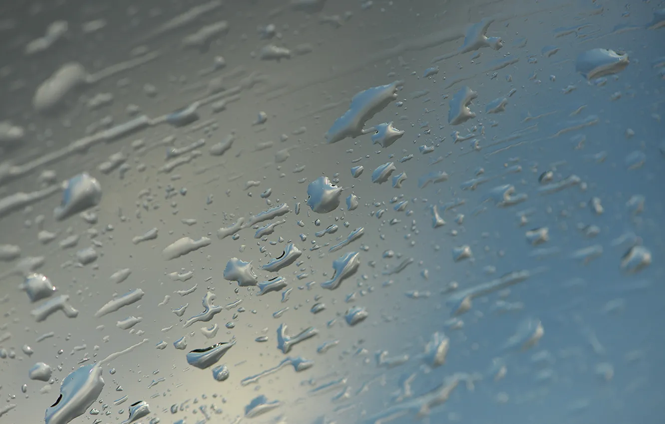 Photo wallpaper glass, drops, background