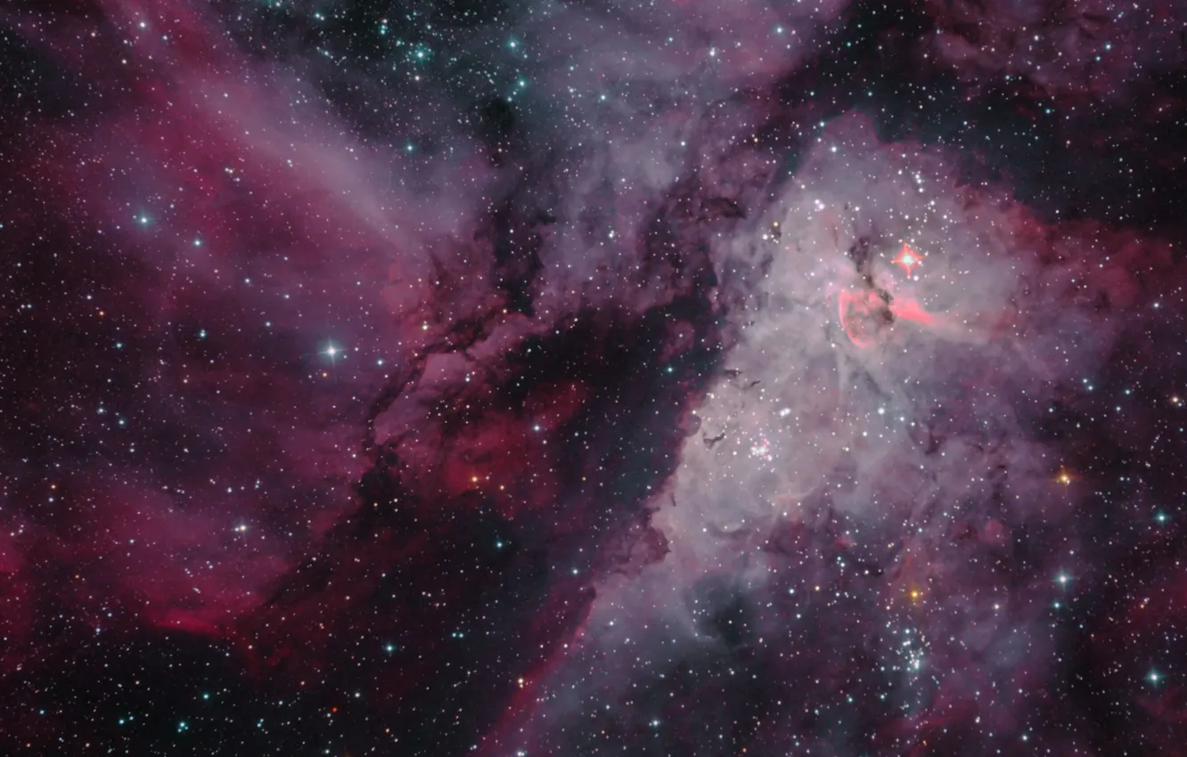 Photo wallpaper space, stars, constellation, The Carina Nebula, the universe