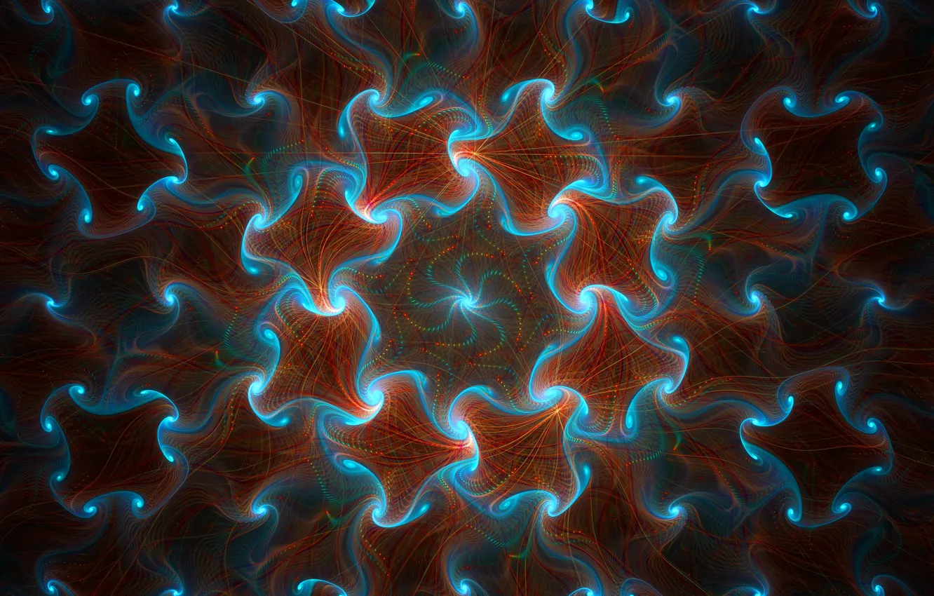 Photo wallpaper line, pattern, color, fractal, symmetry