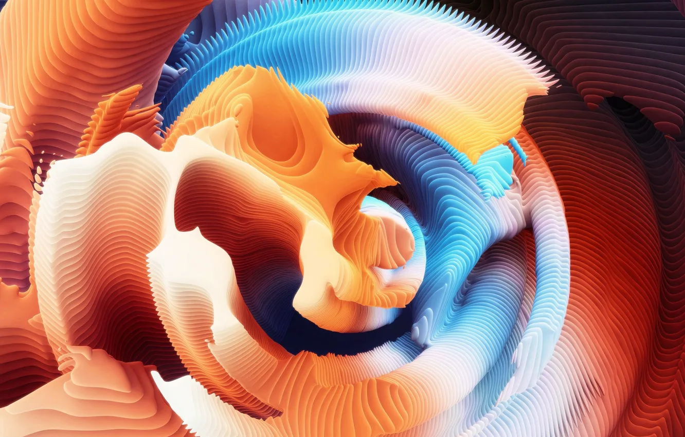 Photo wallpaper line, pattern, paint, the volume