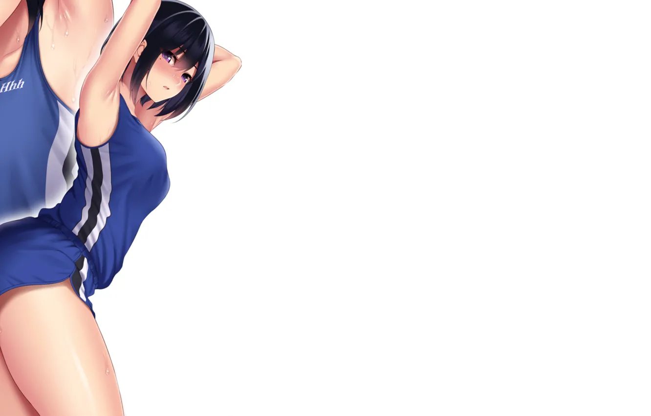 Photo wallpaper kawaii, girl, hot, sexy, wet, anime, short hair, High School