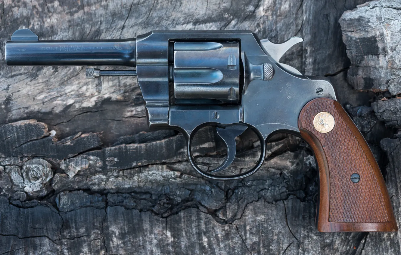 Photo wallpaper weapons, trunk, revolver, Colt