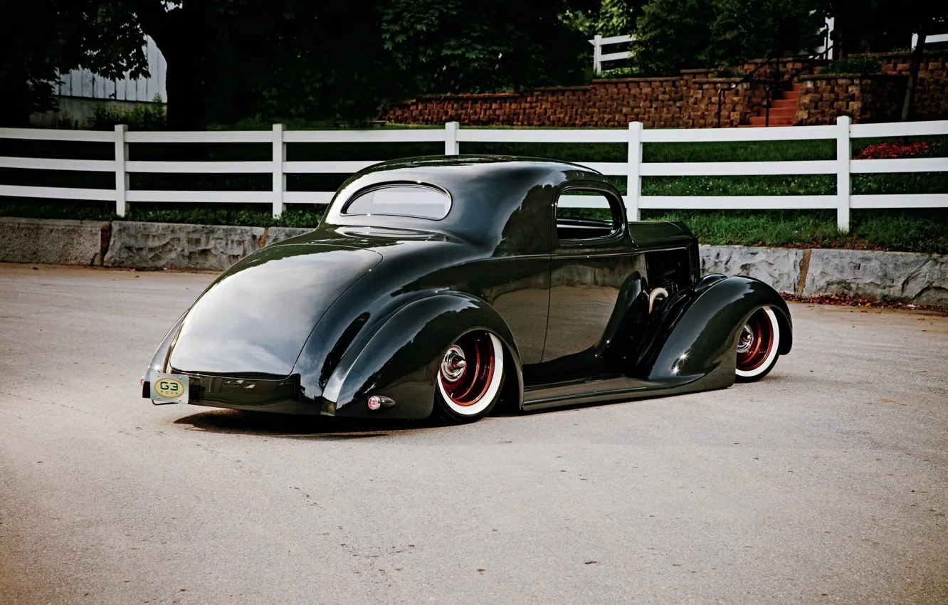 Photo wallpaper Coupe, Tuning, Packard, Low, Modified, Old car