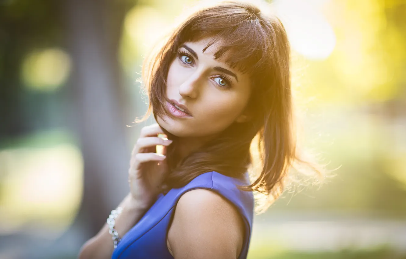 Photo wallpaper look, girl, portrait