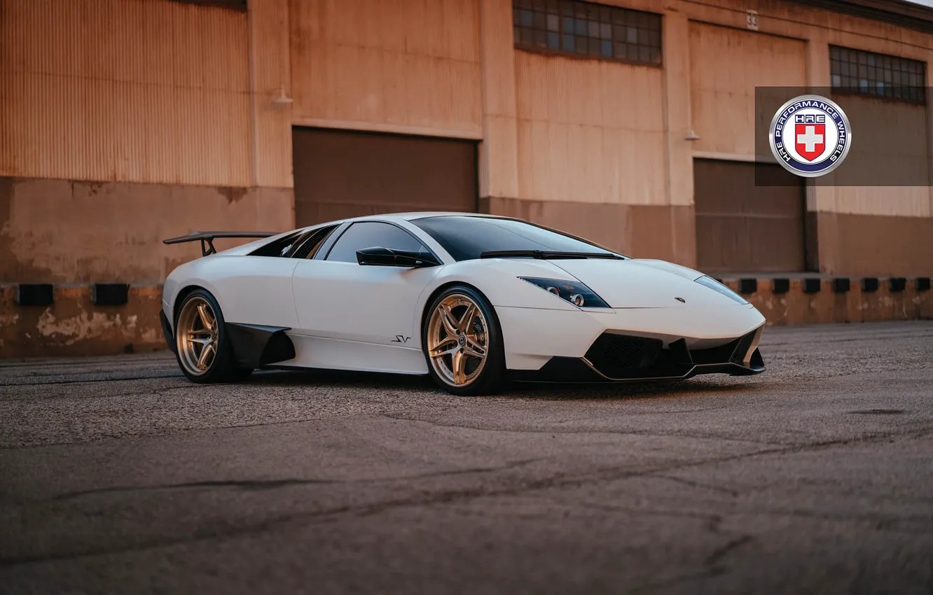 Photo wallpaper Lamborghini, with, Murcielago, HRE