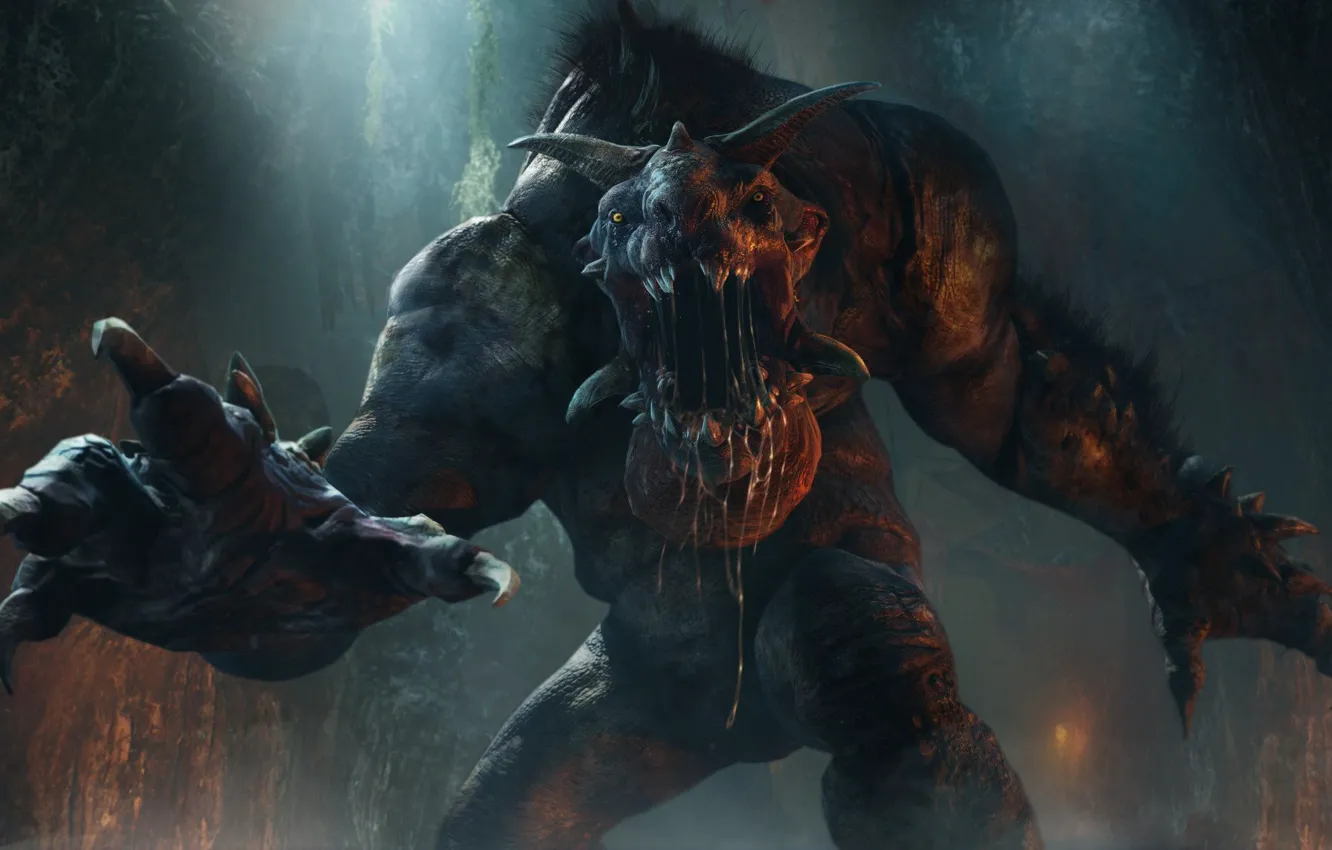 Photo wallpaper shadow, Earth, middle, Mordor, shadow, Mordor