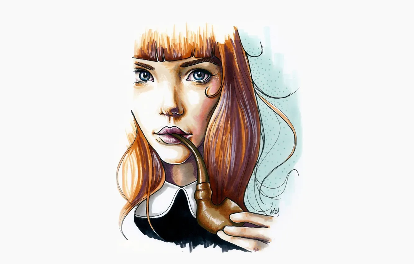 Photo wallpaper girl, figure, tube, art