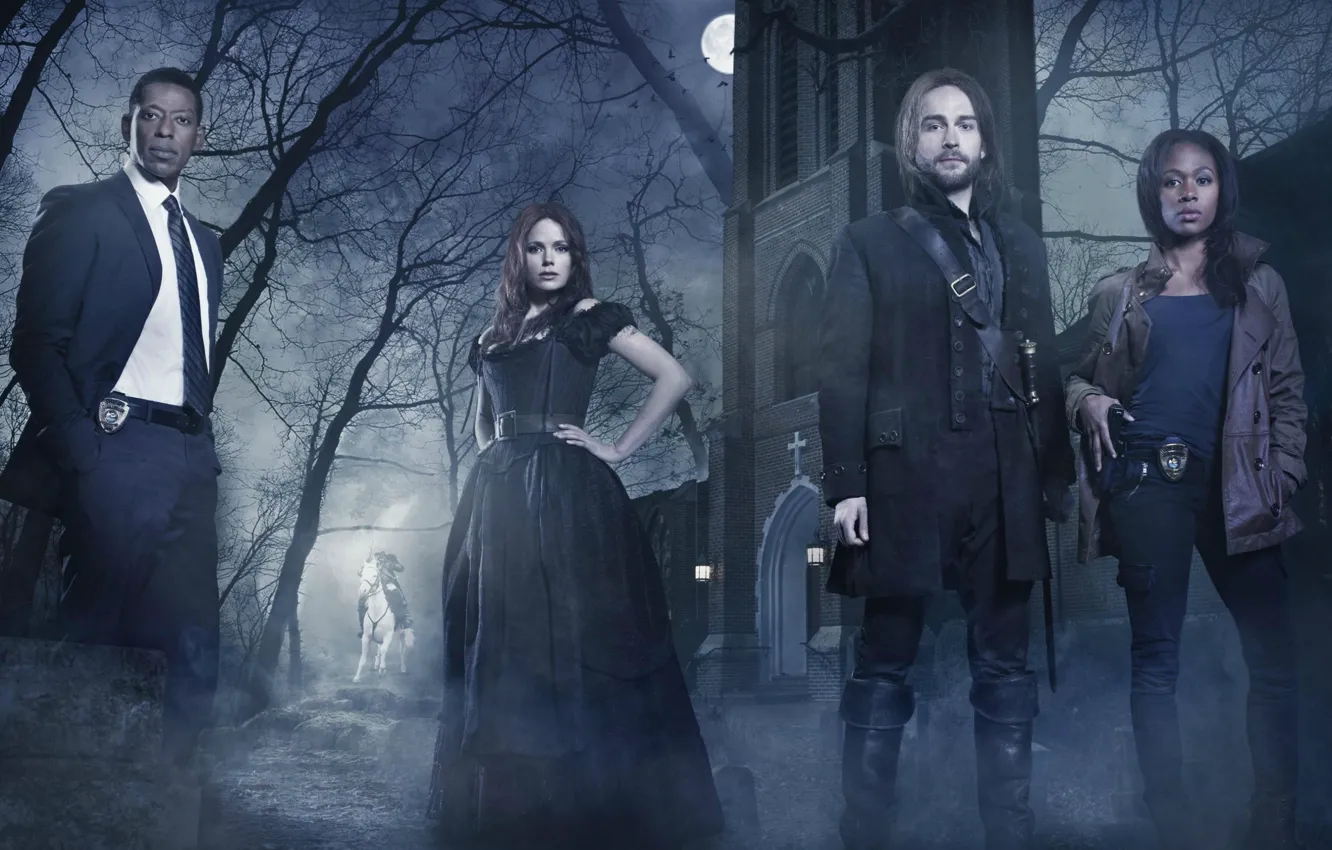 Photo wallpaper Tom Mison, Nicole Bahari, Sleepy Hollow, Tom Meason, Nicole Beharie, Orlando Jones, Orlando Jones, Sleepy …